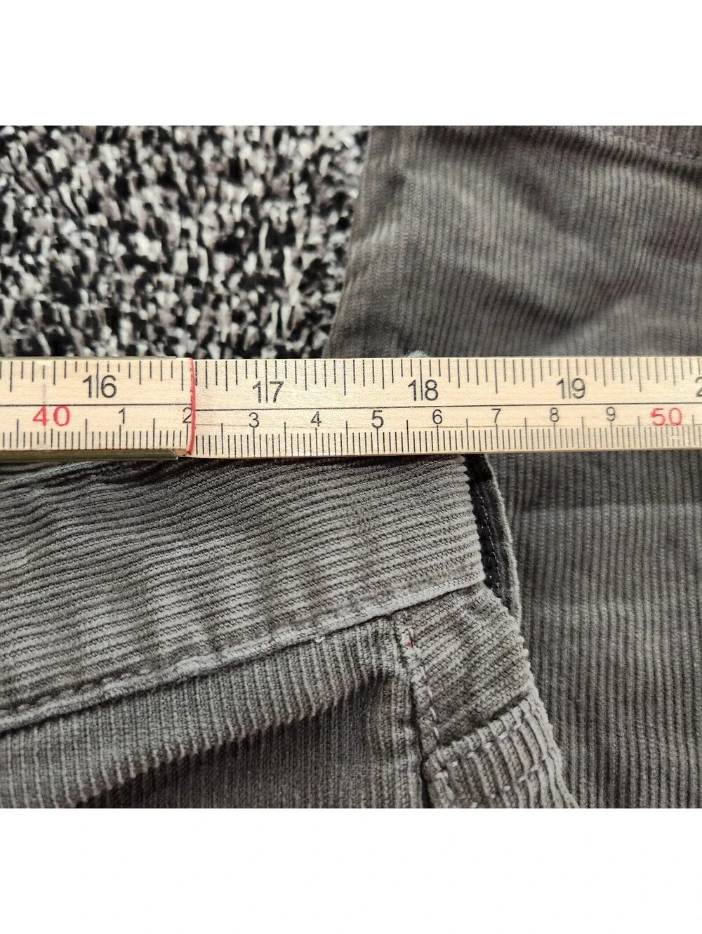 J Crew 484 Slim Fit Corduroy Pants Mens Grey Ribbed Trousers Size 36x32